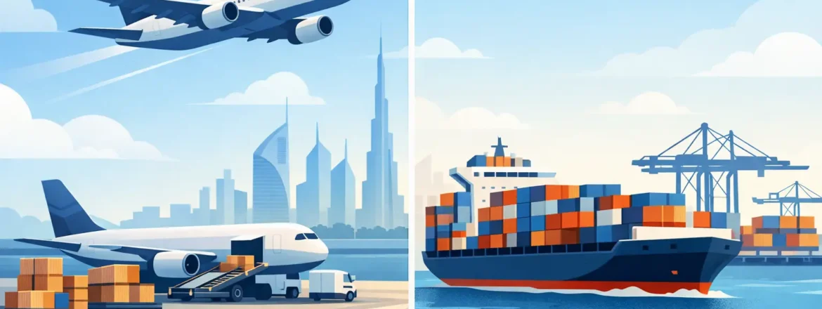 Air Freight Versus Sea Freight for UAE Cargo